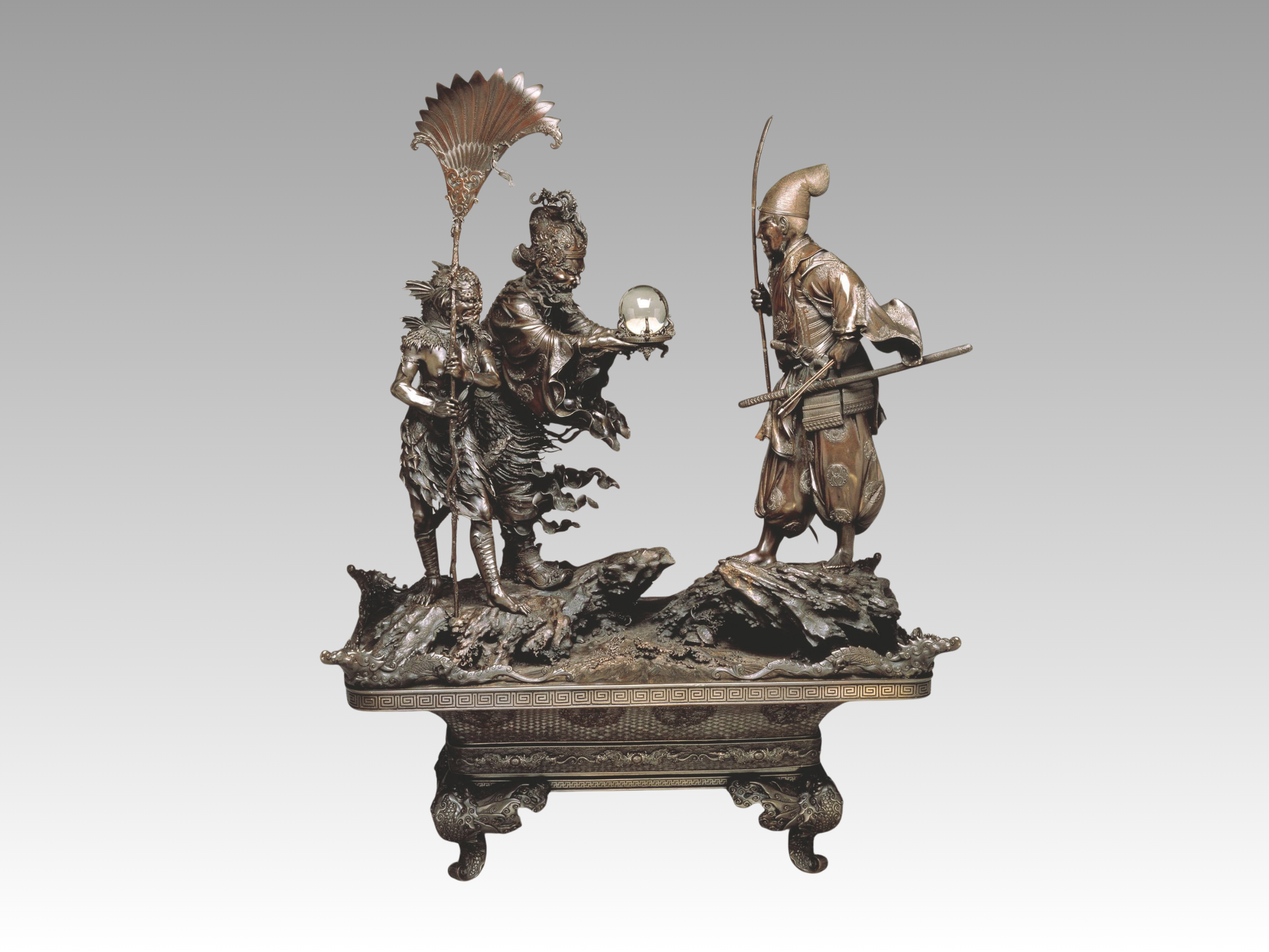 秀山　花瓶　Japan Vintage samurai Samurai to the Imperial Court: Japanese Metalwork at the Dallas
